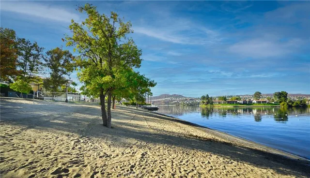 a view of a yard with an outdoor space