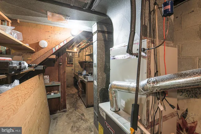 a view of water heater room