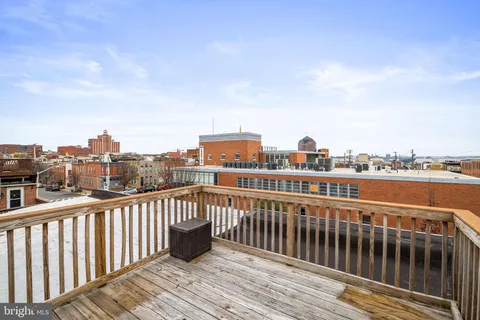 a view of city from a roof deck
