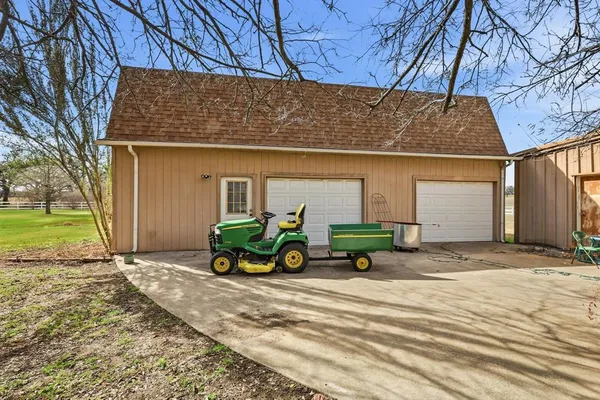 a view of a house with a patio