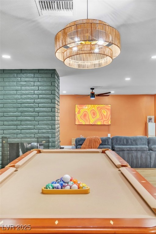 425 Golden Valley Drive Henderson, NV 89002 - Photo 15 of 48 Playroom featuring pool table and recessed lightin