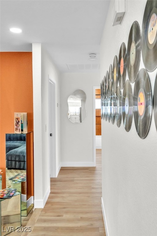 425 Golden Valley Drive Henderson, NV 89002 - Photo 24 of 48 Hallway featuring light wood-type flooring and bas