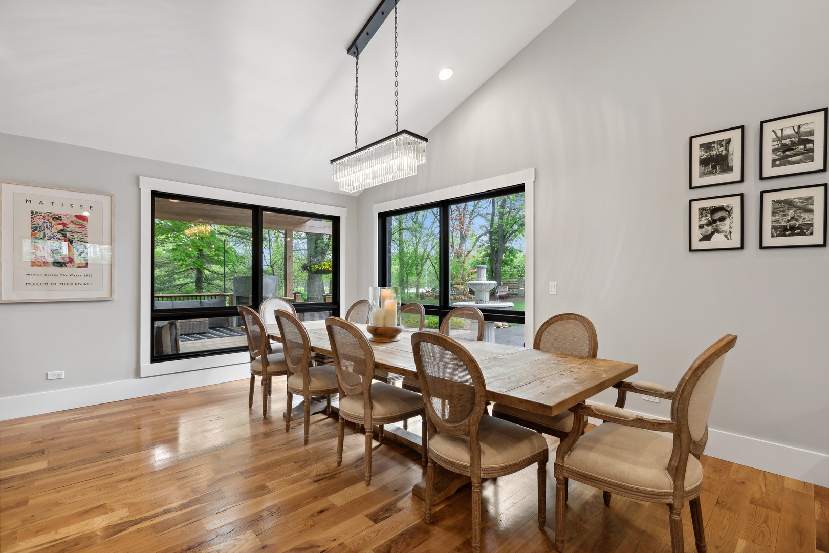 112 Beachway Drive Fox River Grove, IL 60021 - Photo 16 of 37 a view of a dining room with furniture window and wooden floor