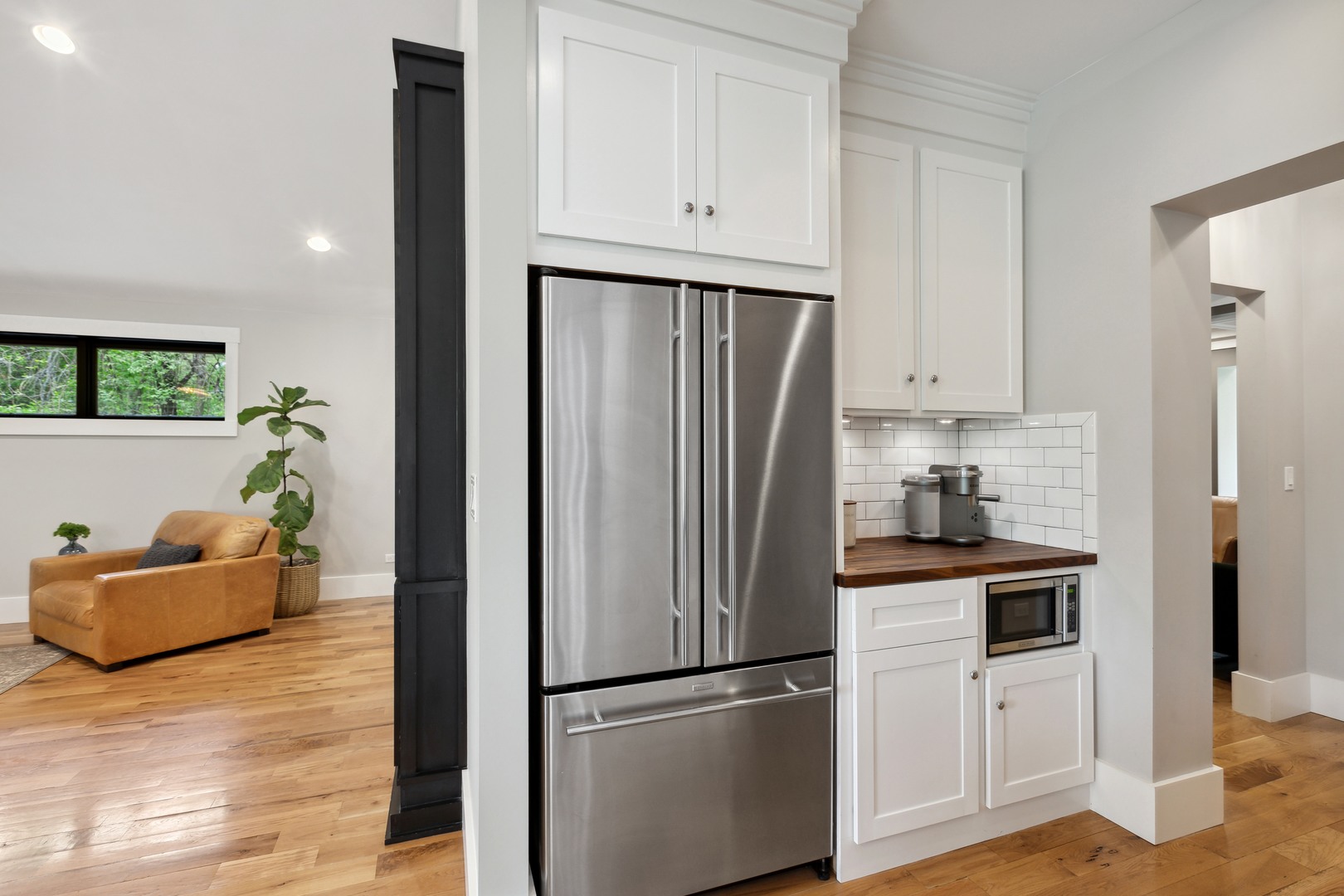 112 Beachway Drive Fox River Grove, IL 60021 - Photo 20 of 37 a kitchen with stainless steel appliances granite countertop a refrigerator sink and cabinets