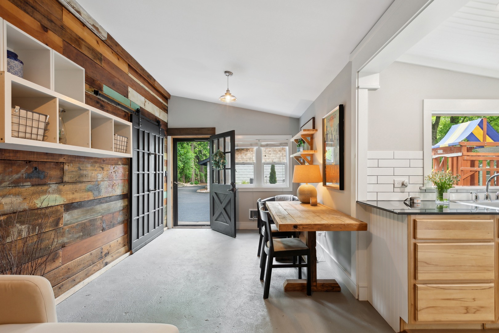 112 Beachway Drive Fox River Grove, IL 60021 - Photo 32 of 37 a view of a workspace with furniture and a window
