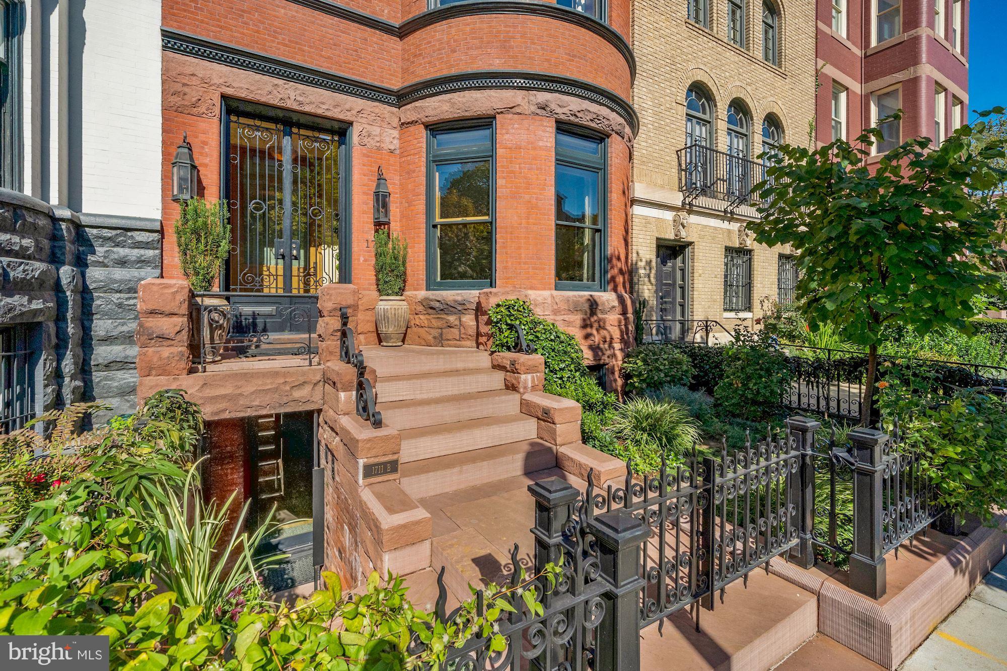 1711 S Street Northwest Washington, DC 20009 - Photo 2 of 50 Indiana Limestone Front Entrance