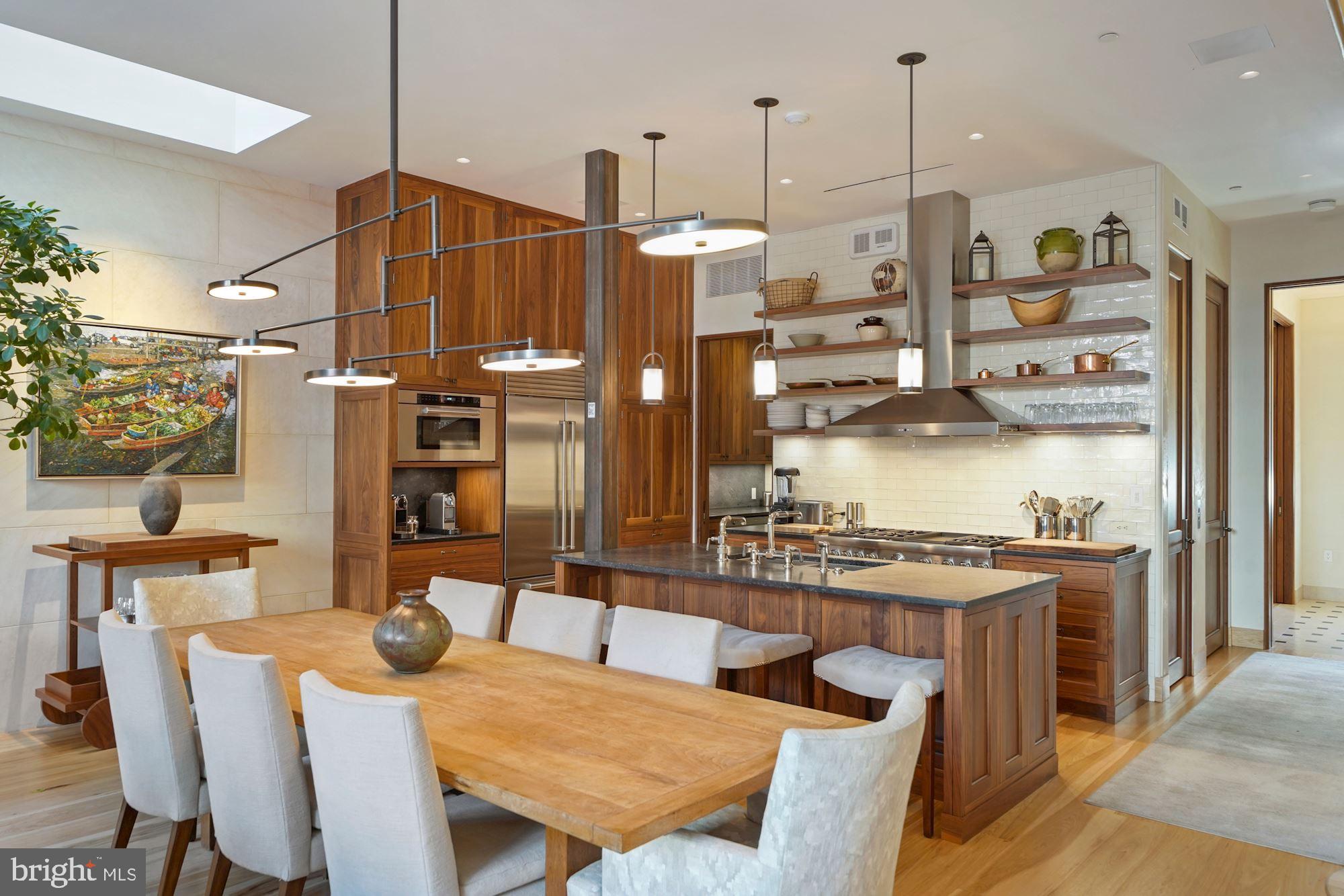 1711 S Street Northwest Washington, DC 20009 - Photo 12 of 50 Gracious Dining and Open Kitchen Island