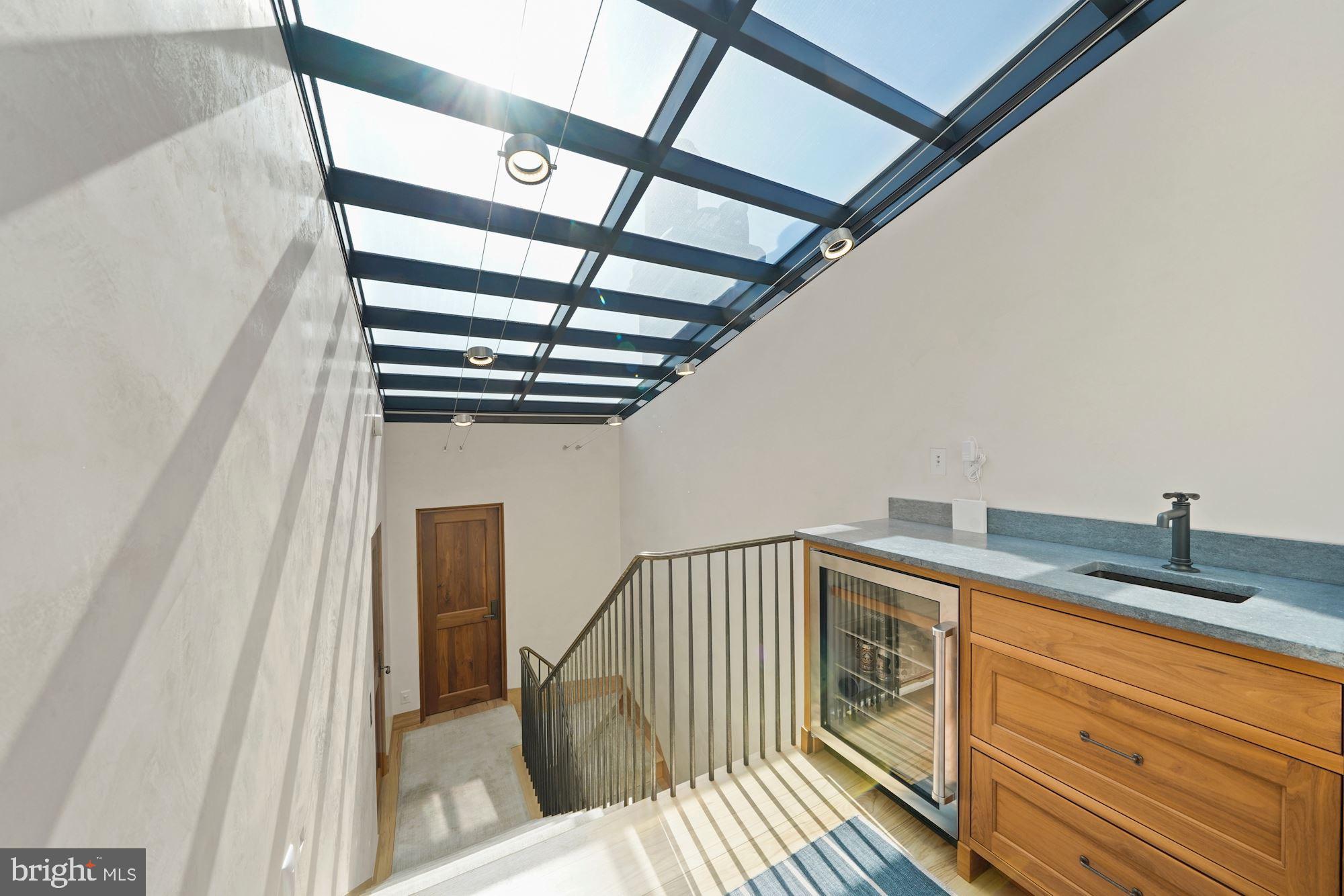 1711 S Street Northwest Washington, DC 20009 - Photo 37 of 50 Skylight/Wet Bar entrance to Roof Terrace