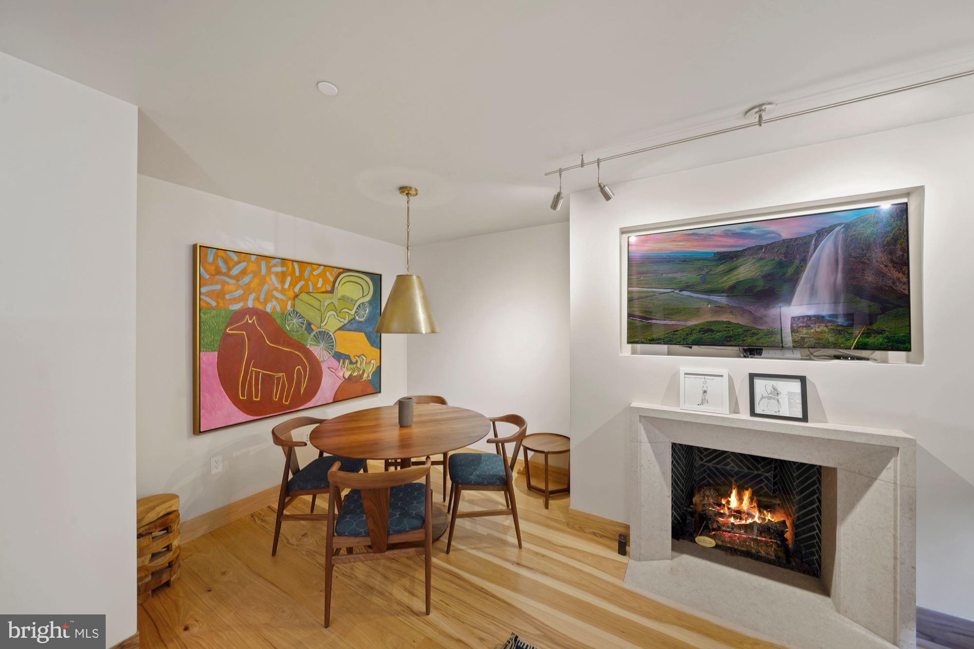 1711 S Street Northwest Washington, DC 20009 - Photo 43 of 50 LL Dining Area + Fireplace