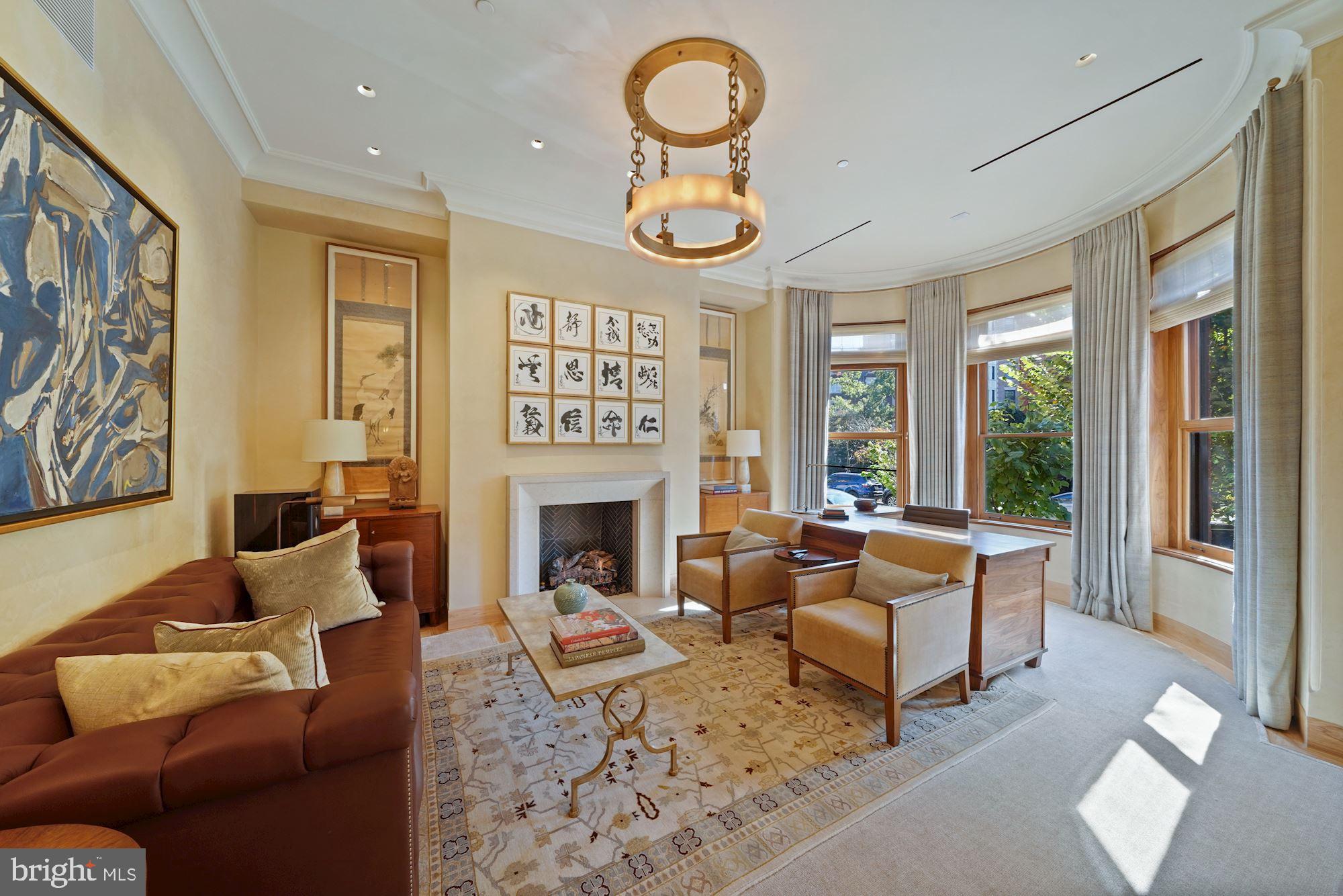 1711 S Street Northwest Washington, DC 20009 - Photo 6 of 50 Front Sitting Room w/Fireplace