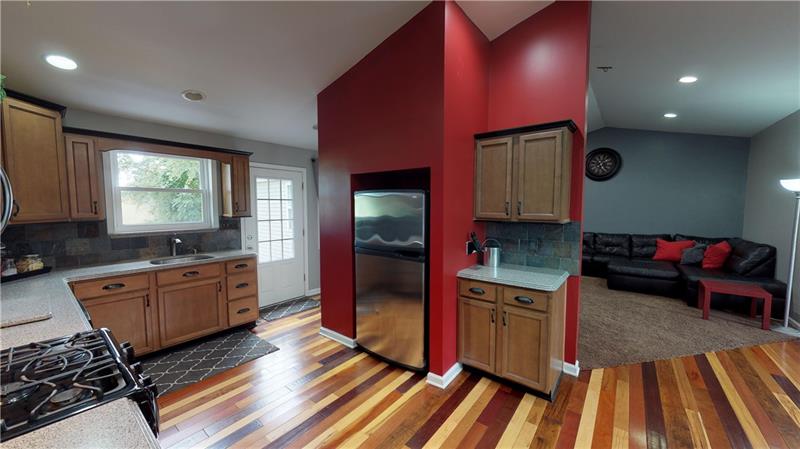 208 Mecklem Road New Brighton, PA 15066 - Photo 5 of 25 Kitchen, Door on Right to Rear Deck