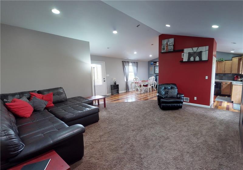 208 Mecklem Road New Brighton, PA 15066 - Photo 9 of 25 Living Room View From Hall to Bedrooms