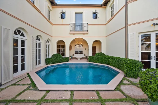 a view of a outdoor space with a patio