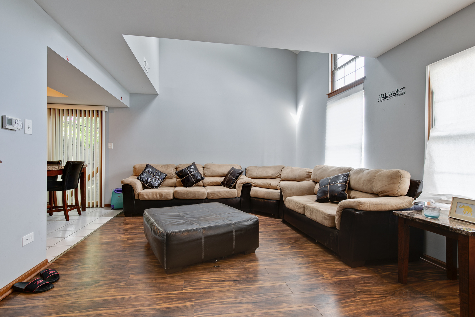 5505 West Cal Sag Road Alsip, IL 60803 - Photo 3 of 14 a living room with furniture and a wooden floor