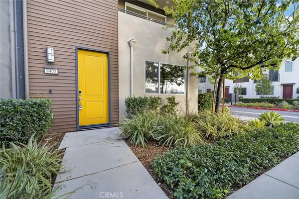 front view of a house with a tree