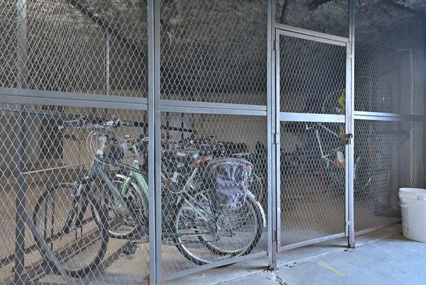 a view of a room with rack on the wall
