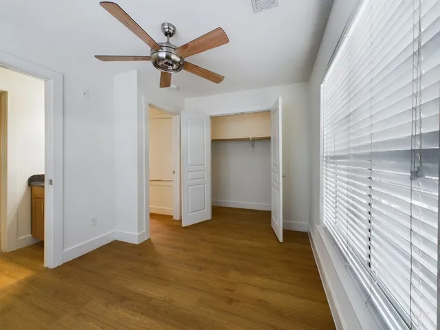 a view of an empty room and window