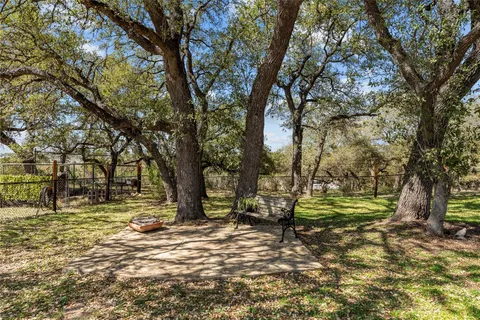 a view of lake with green space