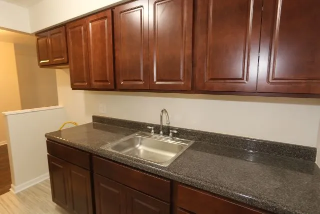 a close view of sink and tap