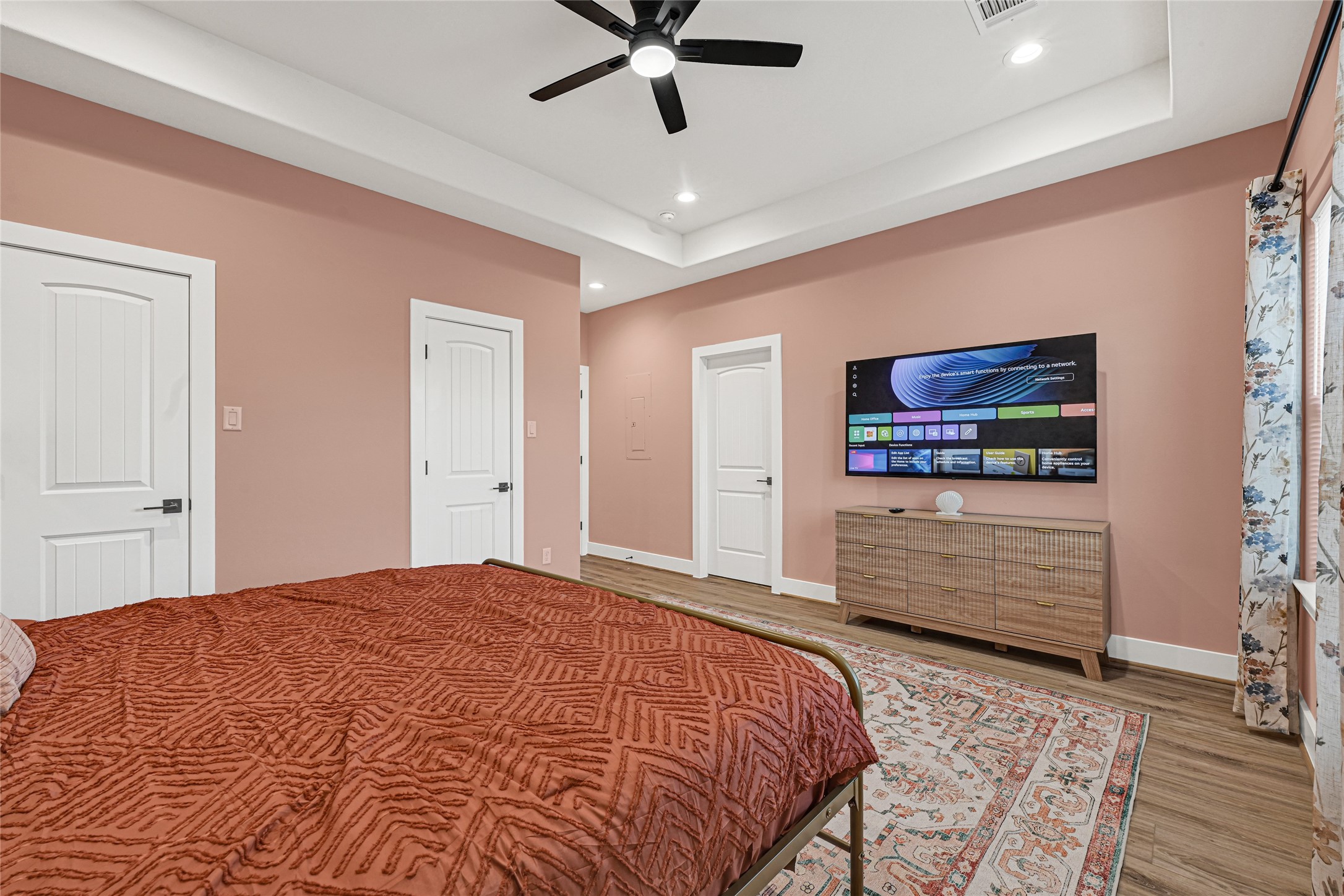 3845 Lydia Street Houston, TX 77021 - Photo 15 of 45 a bedroom with a bed and a flat screen tv