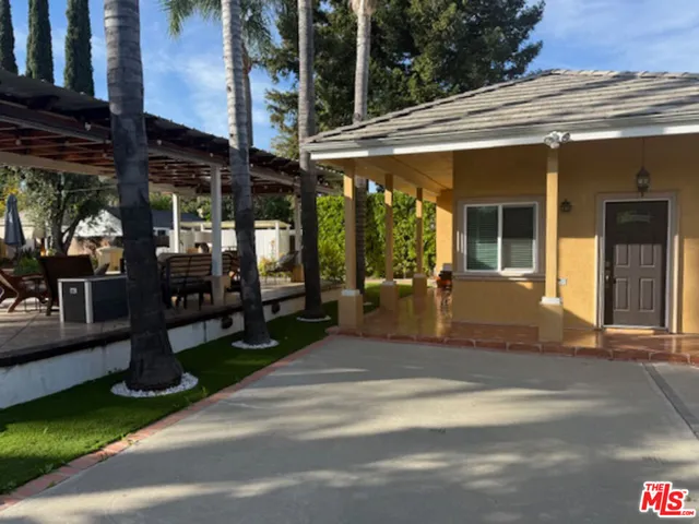 a view of a building with a entrance door