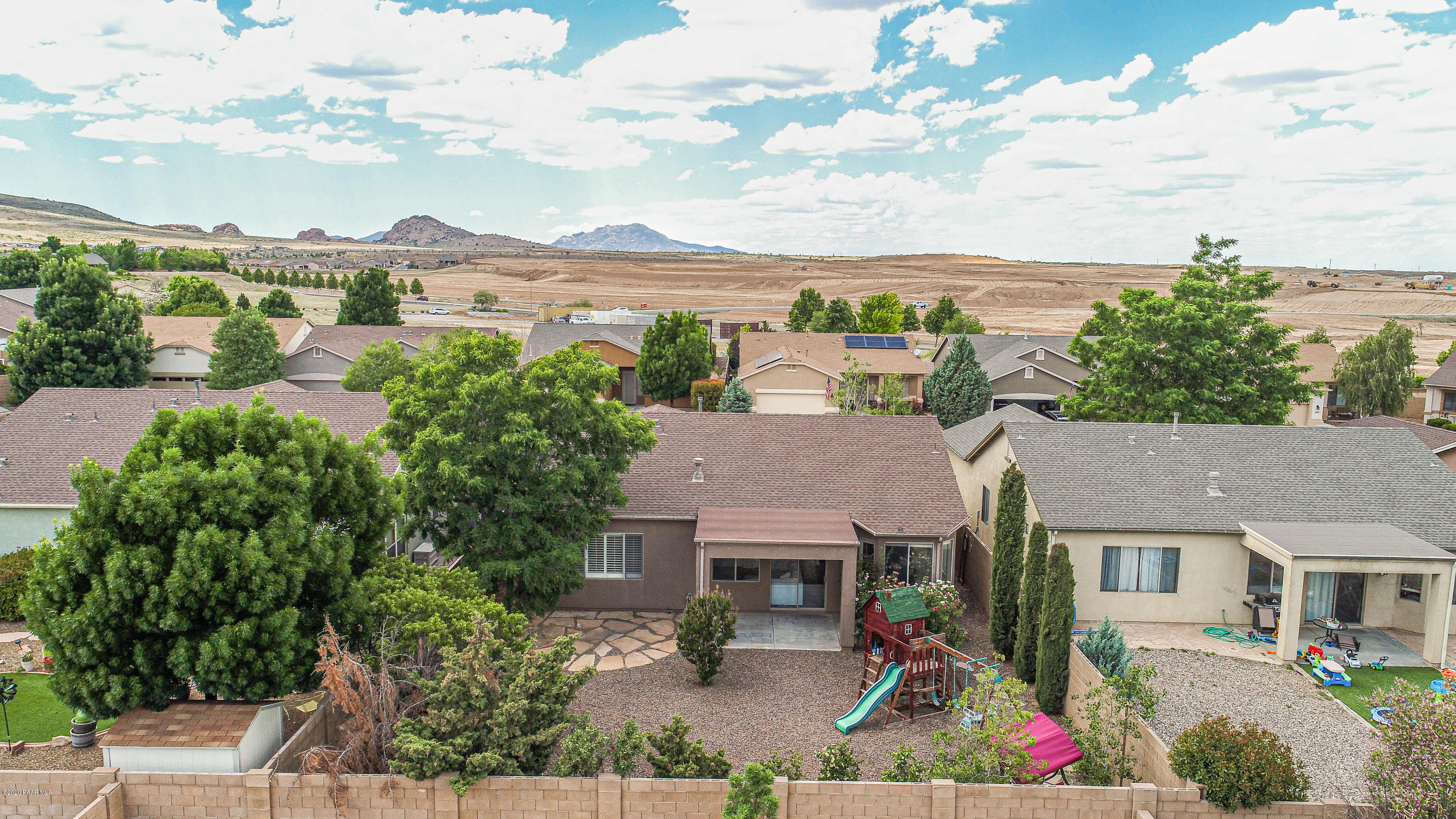 4825 Edgemont Road Prescott Valley, AZ 86314 - Photo 3 of 34 an aerial view of a house