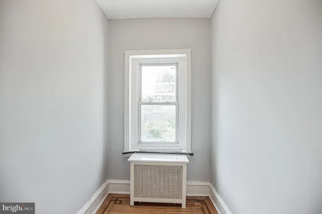 a view of small space with a window