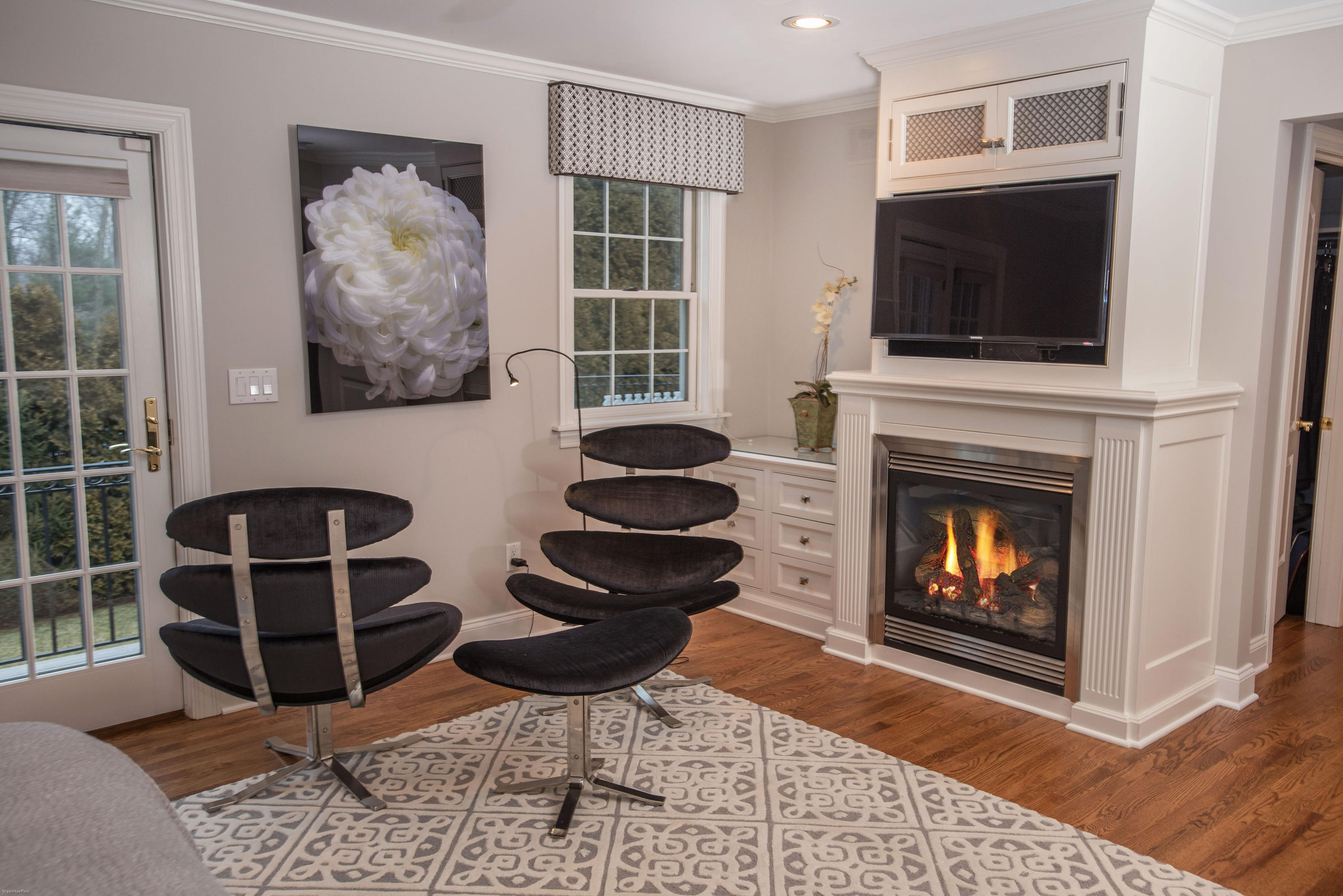 72 Conrad Road New Canaan, CT 06840 - Photo 17 of 35 Master Bedroom Gas Fireplace