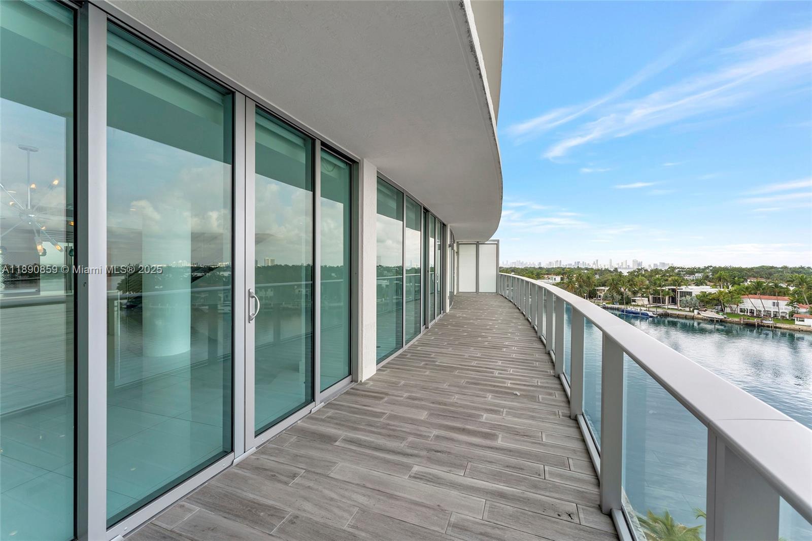 6620 Indian Creek Drive, Unit PH711 Miami Beach, FL 33141 - Photo 16 of 82 a view of a balcony with lake and city view