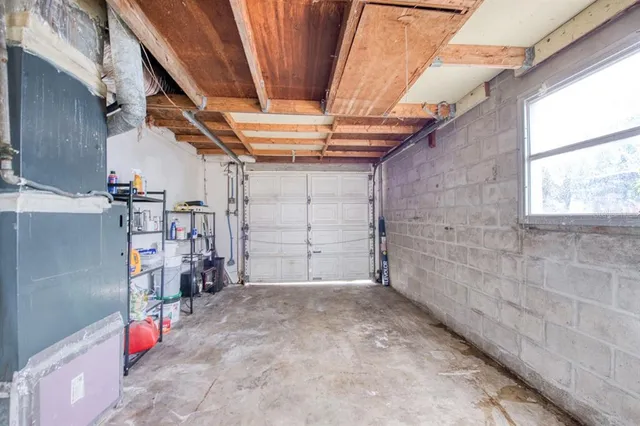 a view of storage and utility room