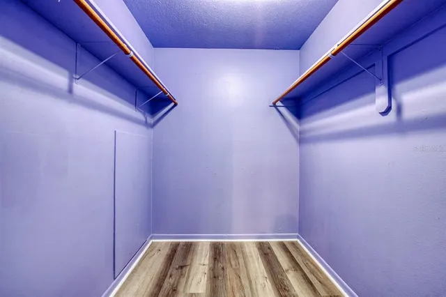 a view of wooden door