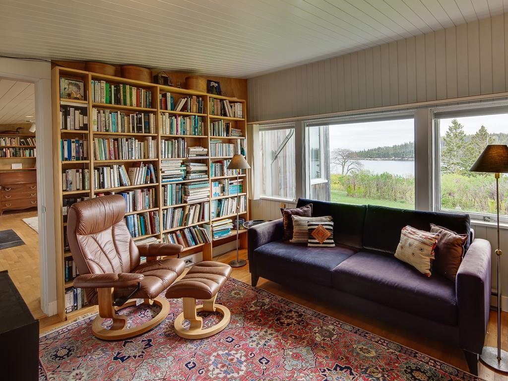 9 E Road Brooklin, ME 04616 - Photo 15 of 30 study/den next to the library in the...