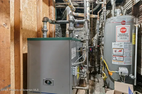 a view of water heater room
