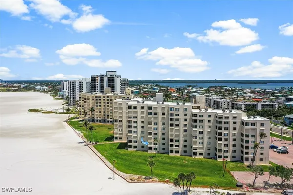 a view of a city with tall buildings