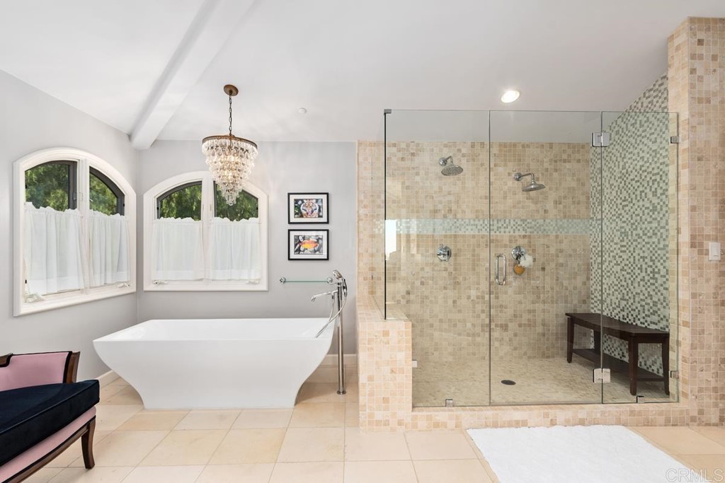 1620 Bella Vista Drive Encinitas, CA 92024 - Photo 15 of 35 a bathroom with a bathtub and a shower