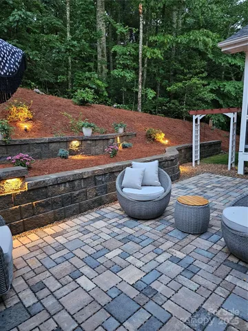 a view of outdoor space and patio