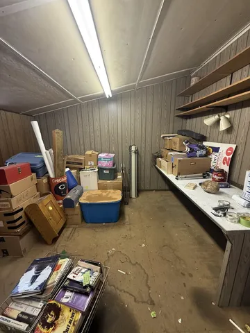 a view of storage and utility room