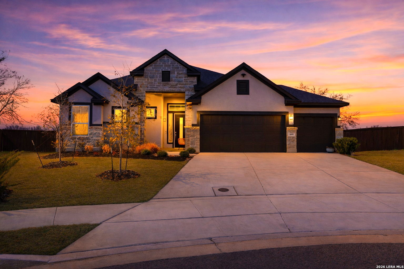 405 Corwin Cibolo, TX 78108 - Photo 1 of 46 a front view of a house with garden