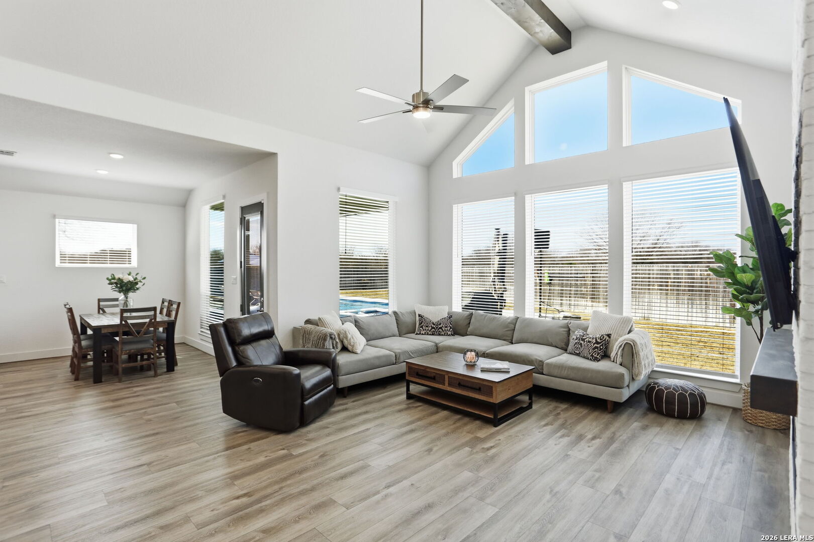 405 Corwin Cibolo, TX 78108 - Photo 12 of 46 a living room with furniture and a large window