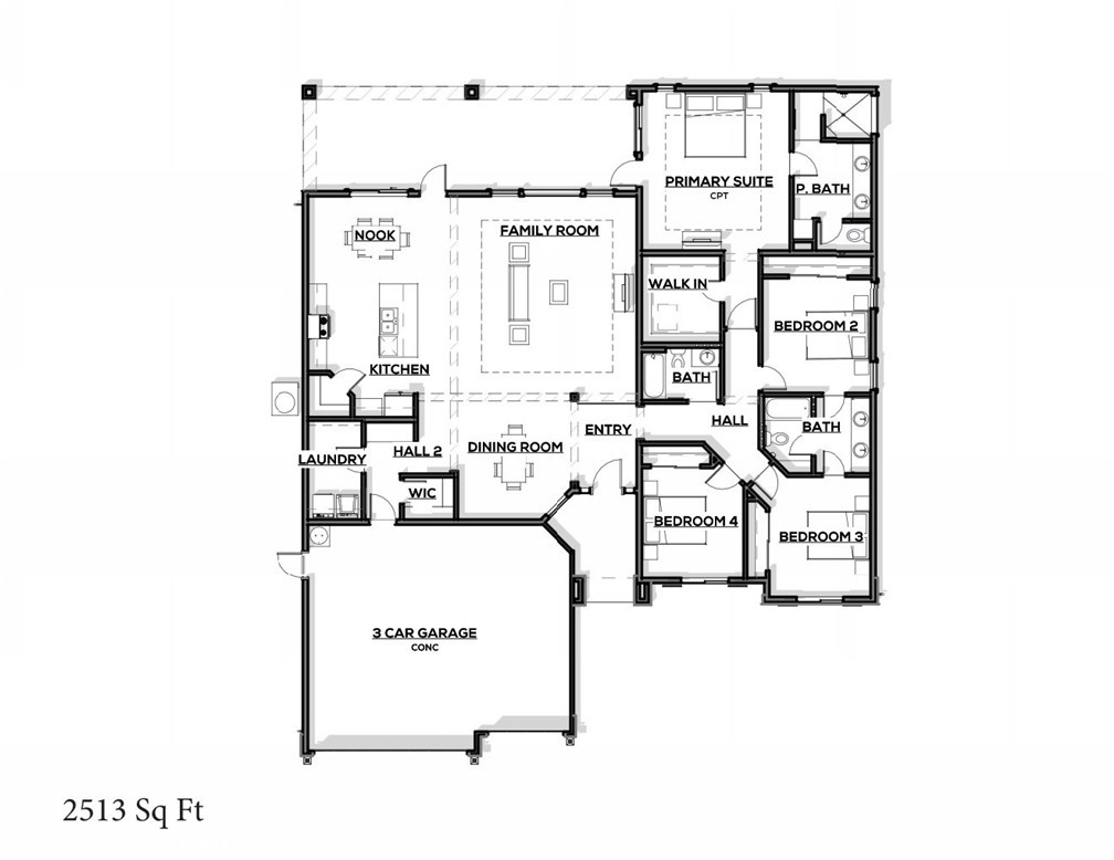 2736 Waterloo Circle Chico, CA 95973 - Photo 1 of 1 a picture of a floor plan