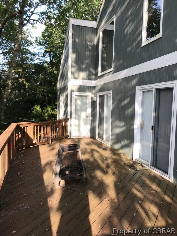 87 Deer Run Road Lancaster, VA 22503 - Photo 23 of 26 Nice large rear deck great for outdoor living and entertaining!