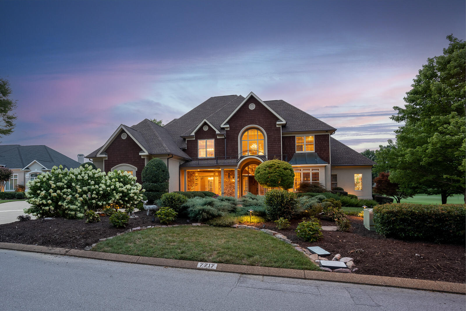 7717 Scrapeshin Trail Chattanooga, TN 37421 - Photo 3 of 71 7717-Scrapeshin-Trl-Twilight-MLS-Photos-