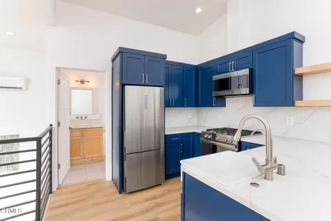 a view of a balcony and an entryway