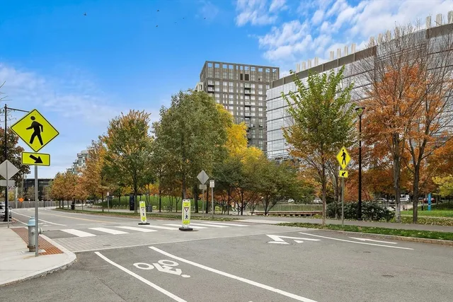 a view of a building with a yard