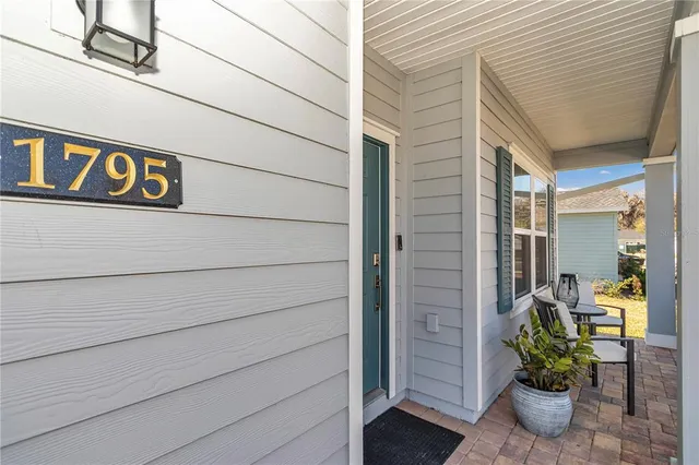 a view of a door and chair