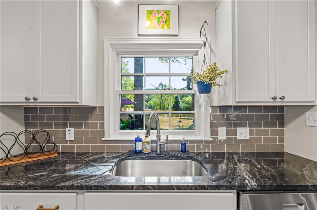 849 Chester Road Winston-Salem, NC 27104 - Photo 16 of 50 Kitchen sink looks out over the backyard