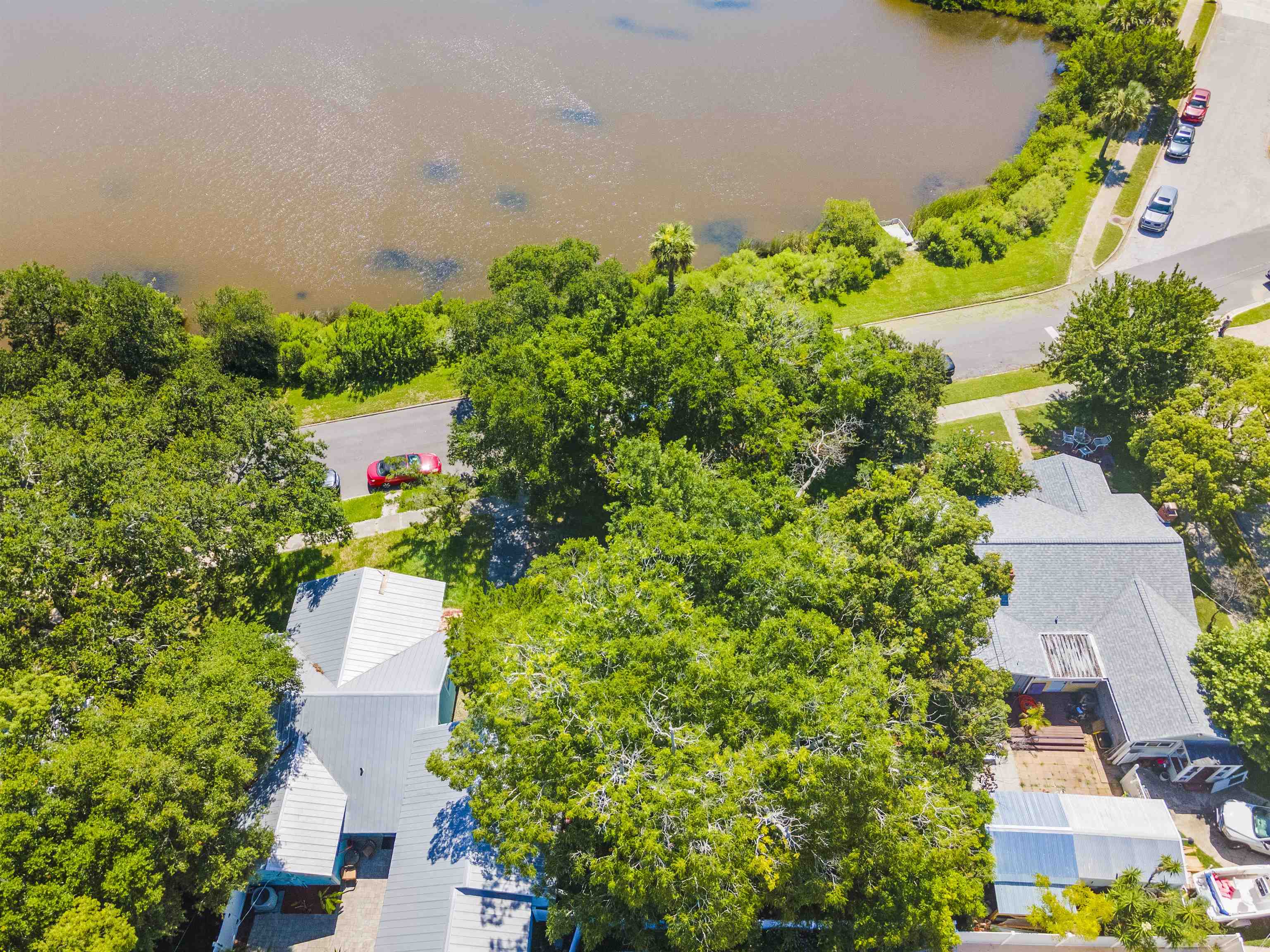 26 Rio Vista Drive St. Augustine, FL 32084 - Photo 90 of 91 an aerial view of a house with a yard and garden