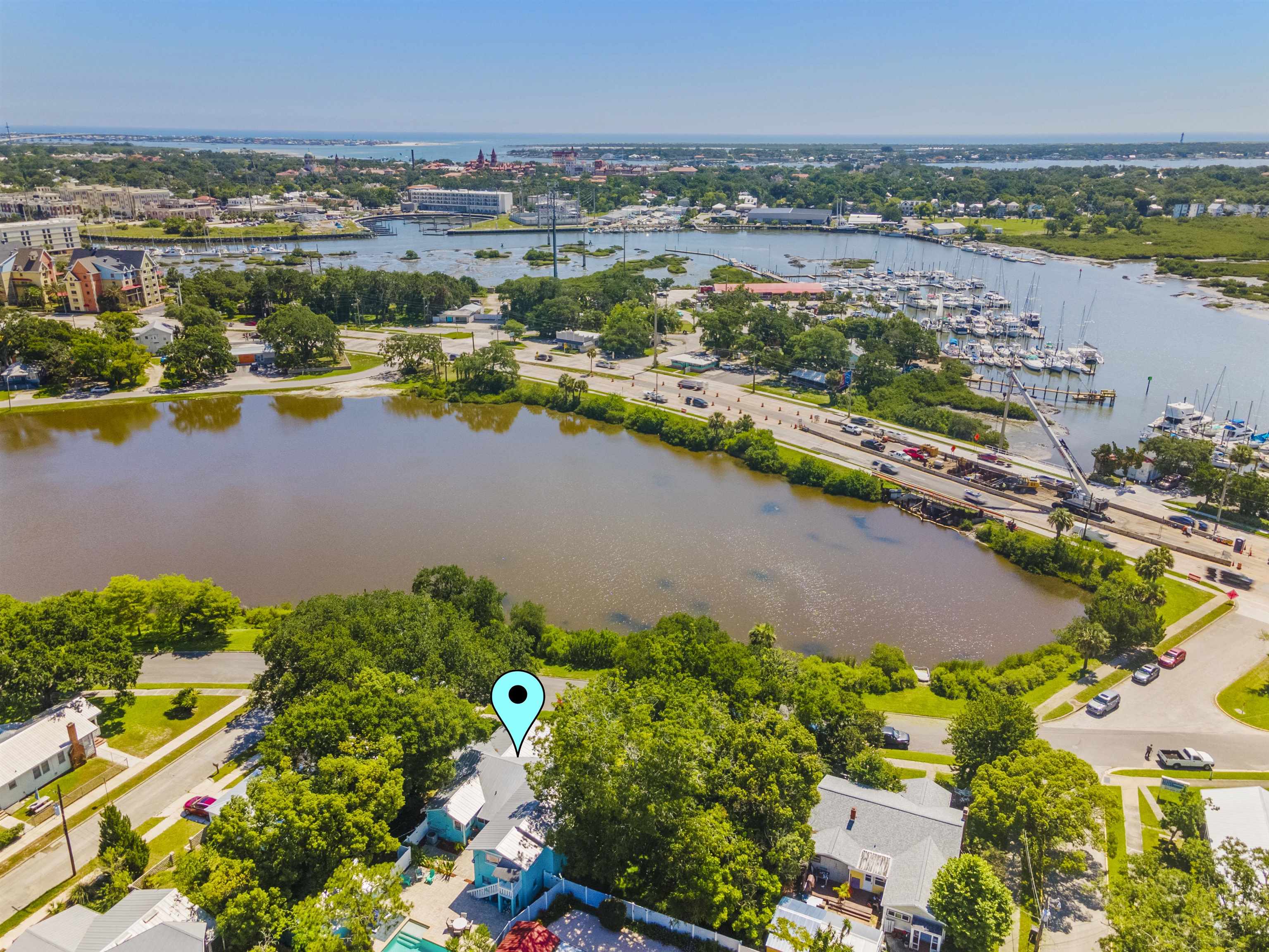 26 Rio Vista Drive St. Augustine, FL 32084 - Photo 91 of 91 an aerial view of a city and lake view