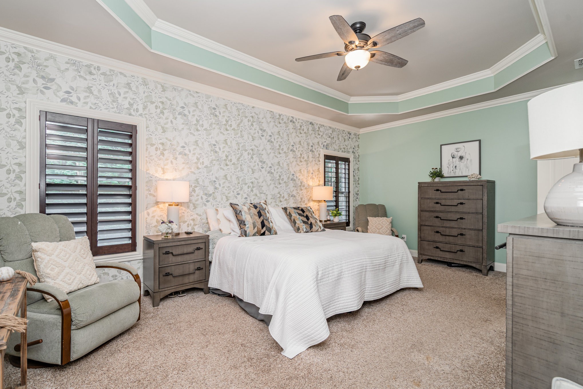 5227 Starnes Drive Murfreesboro, TN 37128 - Photo 12 of 29 a bedroom with a bed a dresser and a couch