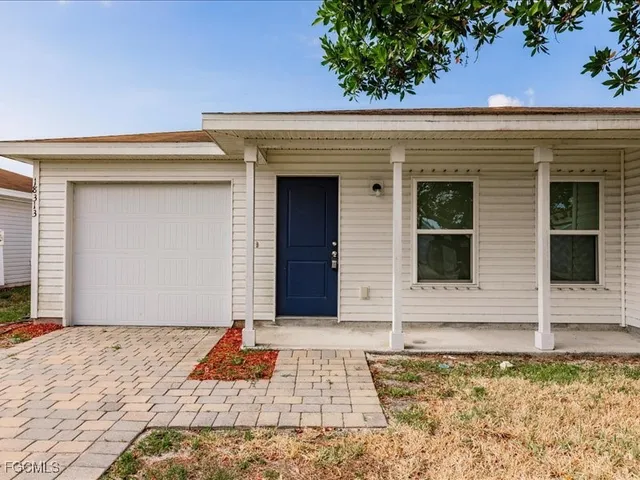a front view of a house